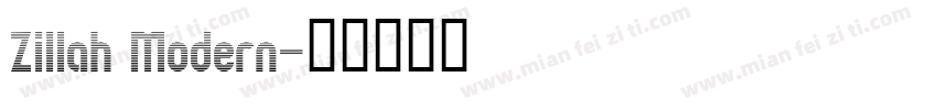 Zillah Modern字体转换